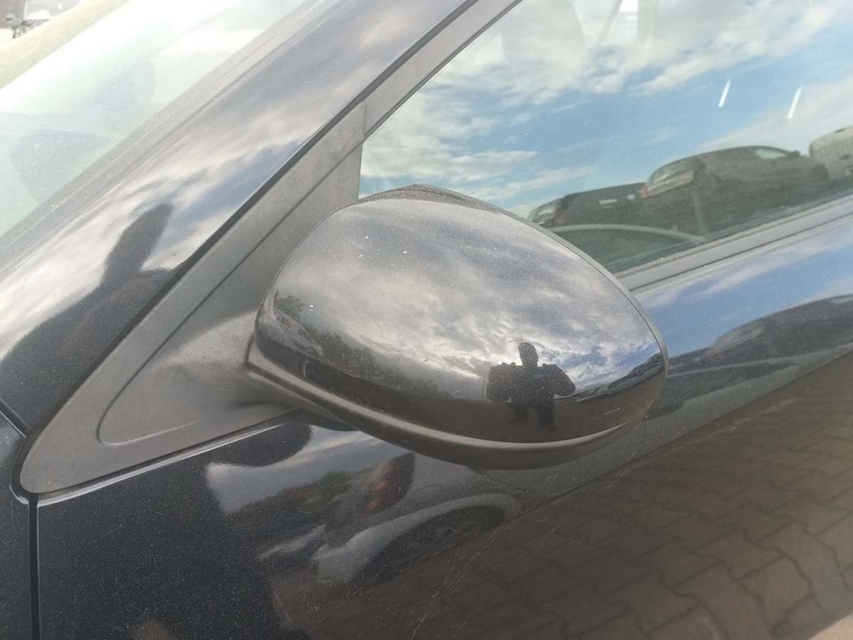 Mazda 3 BL original Au&szlig;enspiegel links elektrisch anklappbar 16W Schwarzmetallic Bj.2012